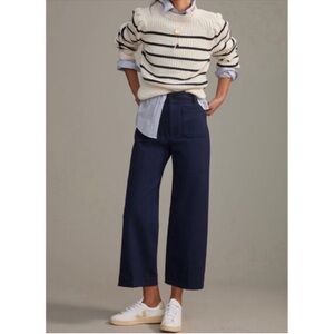 Maeve The Colette Ponte Crop Wide-Leg Pant